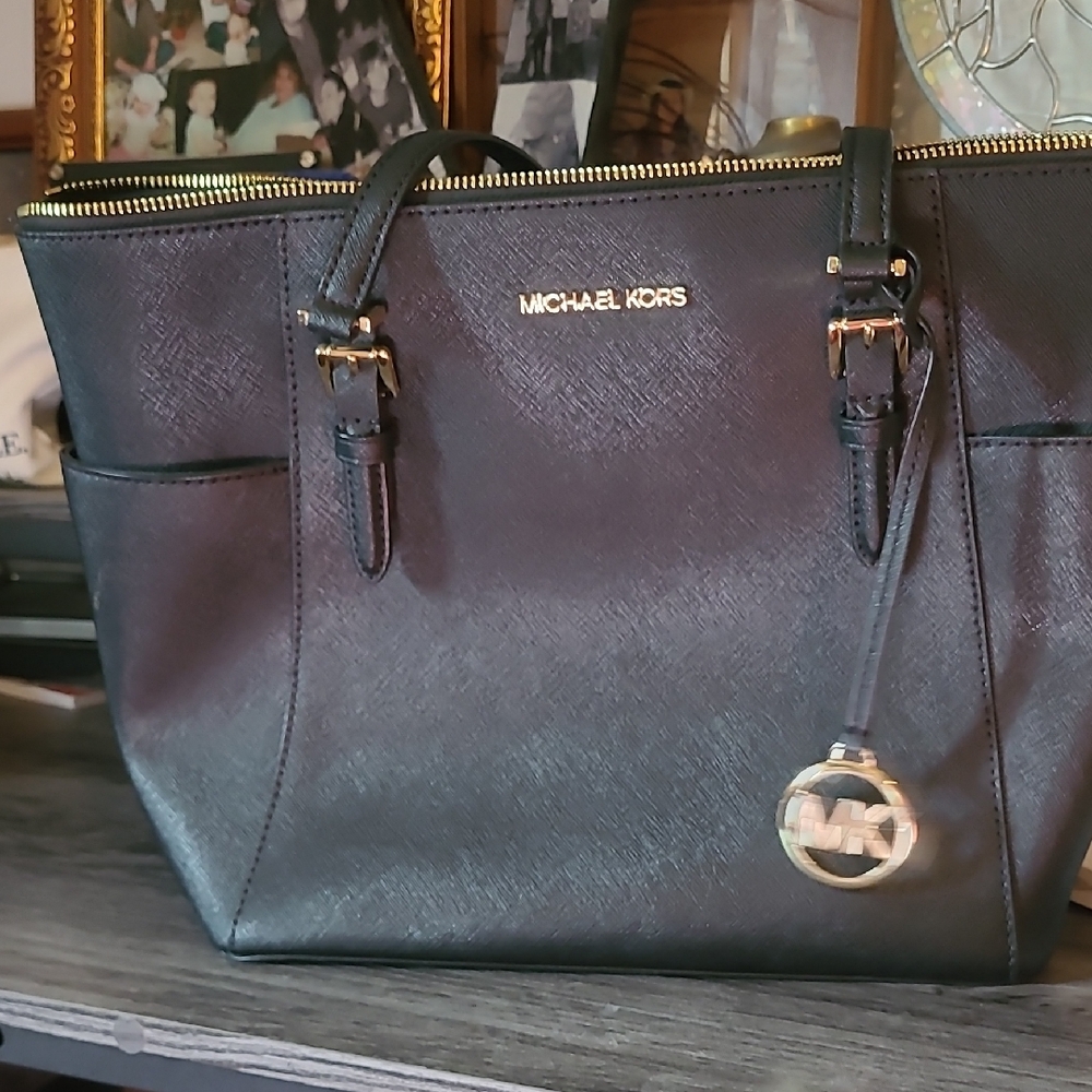 Michael Kors Black Leather Tote